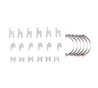 RC Shock Absorber Accessory Durable Premium Aluminium Alloy Parts WPL B4 24 1/16 RC Car (Silver)