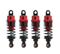 RC Shock Absorber Compatible With Tamiya For TT01 For TT02 TL01 TA03 M05 M06 1/10 RC Car Upgrade Parts Accessoriess 4pcs Metal Shock Absorber Damper(Red)