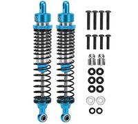RC Shock Absorber Damper Set High Performance Metal Oil Filled Adjustable Suspension Upgrade Parts for HSP RGT Himoto Redcat 1/10 Scale RC Cars 108mm 2Pcs (Blue)