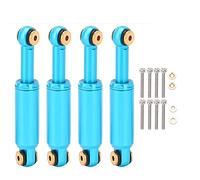 RC Shock Absorber Full Metal Oil Damper Upgrade Parts for Axial SCX24 90081 1/24 RC Crawler Car Aluminum Alloy 37mm 4 Pcs (Blue)