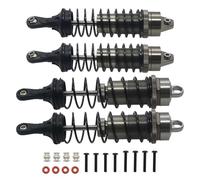 Rc Shock Absorber Models For Arrma 3s For Mega550 For Senton For Granite For Typhon 1/10 4pcs Set Full Alloy Front Rear Shock Absorbers Accessories(Titanium)