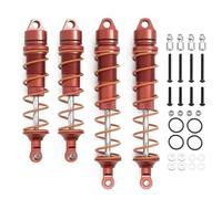Rc Shock Absorber Models For Arrma 6s For Fire Force For Kraton Infamous Exile 1/7 1/8 4 Pcs 110mm 135mm Metal Oil Shock Absorbers Rc Car Upgrade Parts(Red)