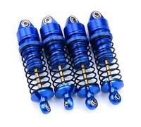 Rc Shock Absorber Models For Arrma For Granite For Grom For Typhon For Mojave 1/14 1/18 4-Piece Metal Simulated Front Rear Shock Absorber Upgrade Parts(Blue)