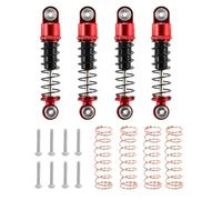 Rc Shock Absorber Models For Axial For Scx24 C10 For Jlu For Gladiator For Mustang 1/24 32mm 4Pieces Metal Shock Absorber Oil Damper Rc Crawler Car Parts(Red)
