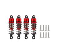 Rc Shock Absorber Models For LC For Racing For Absima Truggy 1/10 52mm-120mm 4pcs Oil-Filled Shock Absorber RC Monster Truck Vehicle Road Trip Drift Car(Red,62mm)