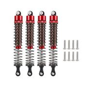 Rc Shock Absorber Models For LC For Racing For Absima Truggy 1/10 52mm-120mm 4pcs Oil-Filled Shock Absorber RC Monster Truck Vehicle Road Trip Drift Car(Red,110mm)