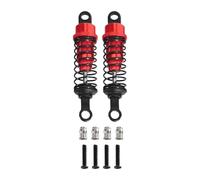 Rc Shock Absorber Models For MN82 For MN99S For MN98 For MN168 C24 1/12 1/16 Scale 4piece 55mm Oil Metal Shock Absorber Remote Control Car Vehicle Parts(Red)