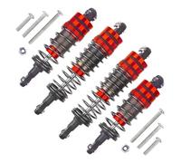 Rc Shock Absorber Models For Tamiya Orv Frog For Subaru Brat For Hyper Go 1/10 Remote Control Oil Shock Absorber Off-Road Vehicle Upgrade Replacement Kit(Red)