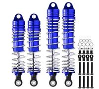 Rc Shock Absorber Models For Traxxas For Slash For Vxl 4x4 2wd Ruslter 1/10 Cnc Aluminum Front Rear Shock Absorber Dampers RC Parts(Blue-Silver)