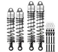 Rc Shock Absorber Models For Traxxas For Slash For Vxl 4x4 2wd Ruslter 1/10 Cnc Aluminum Front Rear Shock Absorber Dampers RC Parts(Silver-Black)