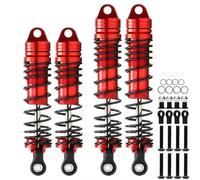 Rc Shock Absorber Models For Traxxas For Slash For Vxl 4x4 2wd Ruslter 1/10 Cnc Aluminum Front Rear Shock Absorber Dampers RC Parts(Red-Black)