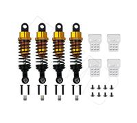 Rc Shock Absorber Models For WPL C14 C24 For MN D90 D91 MN99 99s 4-piece Metal Oil-filled Adjustable Shock Absorber With Tower RC Car Upgrades Parts(Gold)