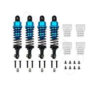 Rc Shock Absorber Models For WPL C14 C24 For MN D90 D91 MN99 99s 4-piece Metal Oil-filled Adjustable Shock Absorber With Tower RC Car Upgrades Parts(BLUE 2)