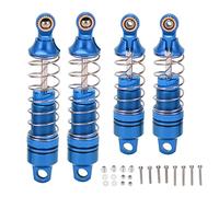 RC Shock Absorber Set Aluminum Alloy Spring Damper with Elastic Spring for Losi Mini T 2.0 2WD 1/18 Truck (Blue)