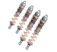 Rc Shock Absorber Set Compatible With ARRMA 6S For Fireteam 1/7 RC Car Upgrade Parts Accessories 4pcs 110mm 135mm Metal Oil Shock Absorber Damper(Gray)