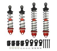 Rc Shock Absorber Set For Arrma 1/7 1/8 For Mojave EXB For Typhon For Talion 4 Pcs/set Front&rear Shock Absorber Damper Car Hop-up Upgrade Parts(Red)