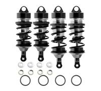 Rc Shock Absorber Set For Arrma For Limitless For Infraction For Felony F1 Cross Boundary For Firebird 1/7 Front And Rear Metal Shock Absorbers(Black)