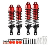 Rc Shock Absorber Set For Arrma For Vorteks 4WD 3S For BLX ARA4305V3 ARA330722 ARA330723 1/10 Stadium TRUCK RTR Aluminum Front Rear Shock Absorber Damper(Red)
