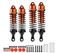Rc Shock Absorber Set For Arrma For Vorteks 4WD 3S For BLX ARA4305V3 ARA330722 ARA330723 1/10 Stadium TRUCK RTR Aluminum Front Rear Shock Absorber Damper(Orange)
