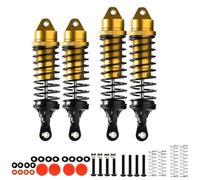 Rc Shock Absorber Set For Arrma For Vorteks 4WD 3S For BLX ARA4305V3 ARA330722 ARA330723 1/10 Stadium TRUCK RTR Aluminum Front Rear Shock Absorber Damper(Yellow)