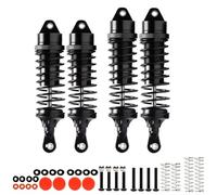 Rc Shock Absorber Set For Arrma For Vorteks 4WD 3S For BLX ARA4305V3 ARA330722 ARA330723 1/10 Stadium TRUCK RTR Aluminum Front Rear Shock Absorber Damper(Black)