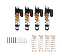 Rc Shock Absorber Set For Axial For SCX24 90081 1/24 RC Crawler Car For Mini 32mm Aluminum Threaded Shock Absorber Repair Upgrade Accessories Replacement Parts(A Yellow)