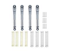 Rc Shock Absorber Set For Axial For SCX24 90081 For Deadbolt For Gladiator For Wrangler 1/24 Aluminum 48mm Shock Absorber Damper RC Crawler Car Truck Parts Use(Grey Silver)