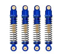 Rc Shock Absorber Set For Axial For Scx24 C10 For Jlu Door For Bolt For Gladiator For Mustang Aluminum Front Rear Shock Absorbers Rc Upgrade Parts(Blue)