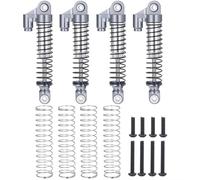 Rc Shock Absorber Set For Bronco For Defender For TRX-4M 1/18 4Pcs Aluminum Alloy Shock Absorber Damper 51/52/56/62mm RC Crawler Car Upgrade Parts(E 56mm Grey)