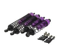 Rc Shock Absorber Set For Fs 1/10 4PCS 90mm 108mm Oil Filled Length Adjustable Front Rear Shock Absorber Rc Model Car For Buggy Truggy For Racing Parts Replacement Use(Purple)
