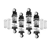 Rc Shock Absorber Set For Losi Micro-B 2wd Rtr 1/24 Aluminum Alloy Front And Rear Shock Absorber Complete Set Off-Road Vehicle Upgrade Parts(Silver)