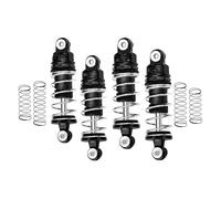 Rc Shock Absorber Set For Losi Micro-B 2wd Rtr 1/24 Aluminum Alloy Front And Rear Shock Absorber Complete Set Off-Road Vehicle Upgrade Parts(Black)