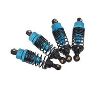 Rc Shock Absorber Set For Tamiya TA03 TA02 TA01 XV01 TA02SW WR-02/GF-01/WR-02CB For HSP 94123 4pcs Aluminum Alloy Shock Absorber Set Rc Car Parts Replacement(Blue)