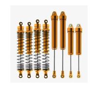 Rc Shock Absorber Set For Traxxas 1/7 8 Pcs Metal Front Rear Shock Absorber 8460 8450 RC Car For Desert For Racer Tracked Vehicles Parts And Accessories Upgrades(Yellow)