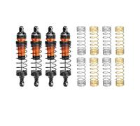Rc Shock Absorber Set For Traxxas For Mini For Maxx For Xrt 87mm Alloy Front Rear Adjustable Progressive For Spring Shocks Upgrade Parts(Orange)