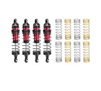 Rc Shock Absorber Set For Traxxas For Mini For Maxx For Xrt 87mm Alloy Front Rear Adjustable Progressive For Spring Shocks Upgrade Parts(Red)