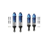 Rc Shock Absorber Set For Traxxas For Slash 4x4 1/10 Aluminium Alloy Shock Absorber Assembled Full Metal Big Bore Shocks Front & Rear RC Car Truck Parts Replacement(Blue)