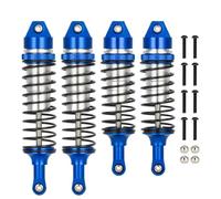 Rc Shock Absorber Set For Traxxas For Slash 4x4 2WD For Rustler Stampede 1/10 Front Rear RC Car Aluminum Alloy Shock Absorber Set Upgrade Parts(Blue white)