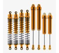 Rc Shock Absorber Set For Traxxas For Unlimited For Desert For Racer 1/7 RC Car For UDR 8 Pcs 8460 8450 Metal Front Rear Shock Absorber Repair Accessories Parts(Yellow)