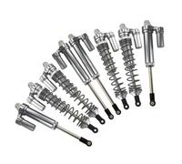 Rc Shock Absorber Set For Traxxas Infinity For Racer-85076-4 1/7 Aluminum Front And Rear L-Shaped Piggyback Shock Absorbers(Silver)