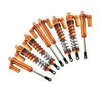 Rc Shock Absorber Set For Traxxas Infinity For Racer-85076-4 1/7 Aluminum Front And Rear L-Shaped Piggyback Shock Absorbers(Orange)