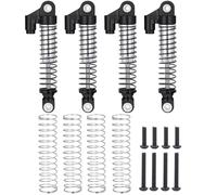 Rc Shock Absorber Set For TRX4M For Bronco For Defender 1/18 4Pcs Metal 56mm Front Rear Oil Shock Absorber Damper RC Crawler Car Model Parts(Black)