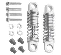 Rc Shock Absorber Set For WLtoys 1/28 K969 K979 K989 K999 P929 2Pcs Metal Shock Absorber Damper K989-43 On-Road Monster Truck Car Upgraded(Silver,2pcs)