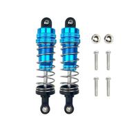 Rc Shock Absorber Set For WLtoys 144001 1316 1/14 2PCs Aluminum Metal Oil Filled Shock Absorber Front&Rear RC Car Crawler Short Course Truck Upgrad Part Replacement(Blue)
