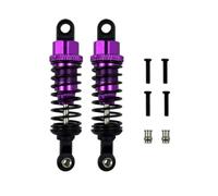 Rc Shock Absorber Set For WLtoys A959 A969 A979 K929 1/18 2pcs Rc Car Aluminum Shock Absorber Damper 65mm Rc Car Upgraded Parts Accessories Replacement(Purple)