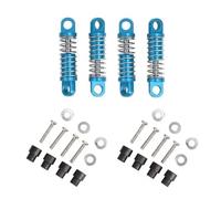 Rc Shock Absorber Set For Wltoys K969 K989 1/28 4Pcs Alloy Shock Absorber Damper Oil Filled Type For Rc For Hobby Model Car P929 Drift For Rally(Blue)