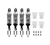 Rc Shock Absorber Set For WPL C14 C24 For MN D90 D91 MN99 99s 4 Pcs Oil Filled Metal Shock Absorber With Tower RC Car Adjustable Upgrade Parts(Silver)