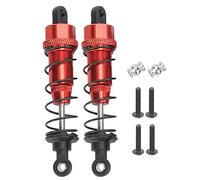 RC Shock Absorbers Aluminum Alloy Spring Damper 85mm High Performance Shock Absorption for SLASH 2WD RC Cars Durable Lightweight 2Pcs (Red)