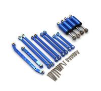 RC Shock Absorbers Compatible With EAZYRC For FMS For Fire For Horse For Thunder 1/18 Remote Control Car Upgrade Parts Metal Shock Absorber(Blue)