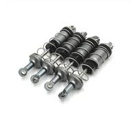 Rc Shock Absorbers Compatible With MJX 16207 16208 16209 16210 H6 RC Car Upgrade Accessories Parts Metal Front And Rear Hydraulic Shock Absorbers(Grey)